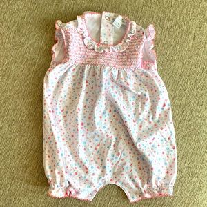 Floral Pima cotton romper